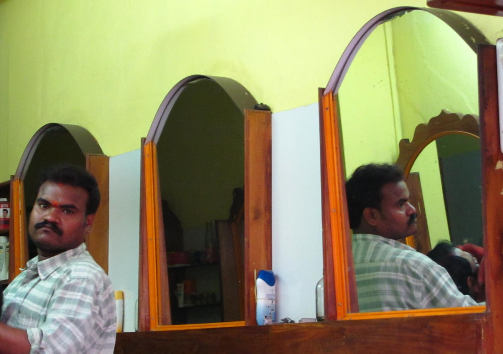 парикмахер по индийски