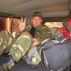 Алексей Масликов -  старший опергруппы  на галерке – лежак самое комфортное место в Уазике.