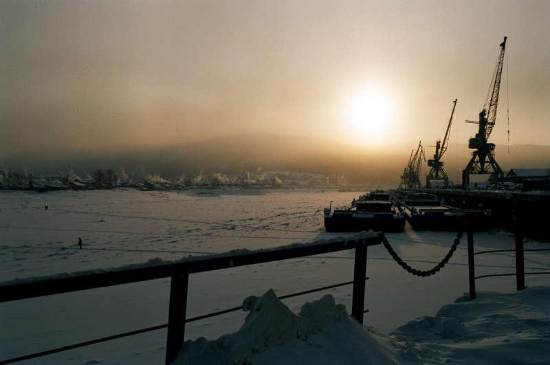 Порт Усть-Кута в Иркутской области