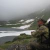 Владимир осматривает хозяйским взглядом пейзаж долины