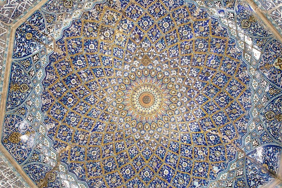 Шираз.Роспись купола мечети.JPG