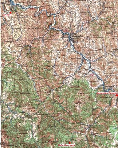 топо карта НГ 2011