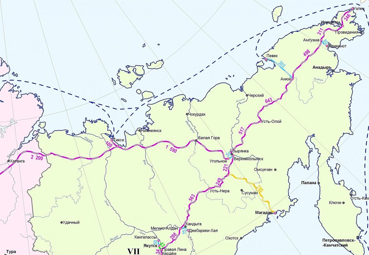 На карте россии указаны два города анадырь. Карта России Певек Чукотка. Билибино Певек дорога.